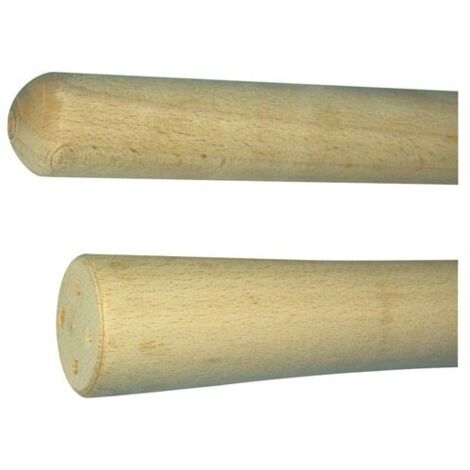 Manche d'outils de jardin en bois dur 1.20m – Diamètre 40mm – Pour travaux de jardinage intensifs – Résistance accrue aux chocs – Rousselet