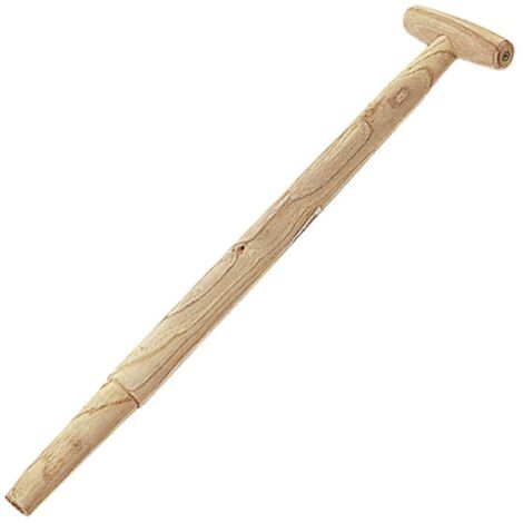 Manche en bois pelle en T