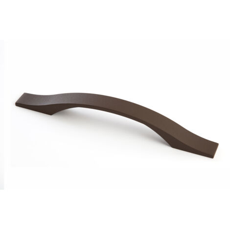 Manche en Zamak finition brune, dimensions: 200x20x25mm et inserts: 128mm - talla
