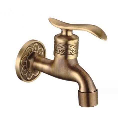 Manche Longue Robinet De Laiton Antique Robinet Froid Robinet De Salle De Bain Vadrouille Piscine Machine à Laver Jardin Décoration Jardin Robinet De Tuyau De Jardin