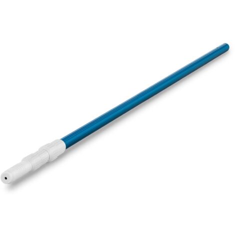 Manche Télescopique Aluminium Cannelé Pour Épuisette Balais Piscine 1,2 - 3,6 M - Bleu