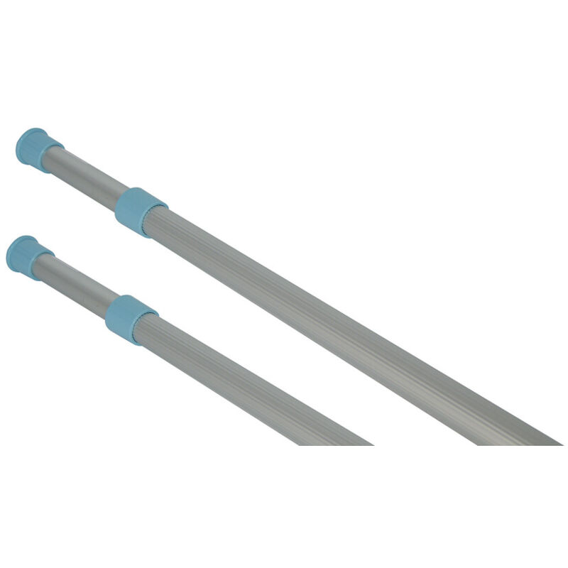 Produits Piscine - Manche télescopique aluminium pro 2,4 à 4,8 m - Compatible outils Deluxe Pro pour entretien piscine