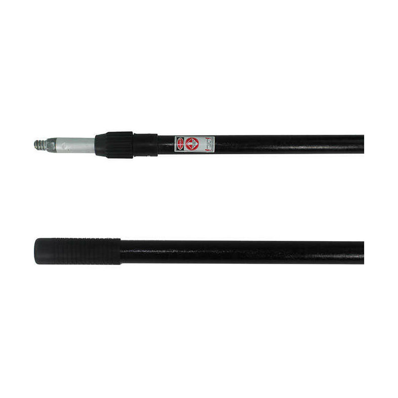 Manche telescopique pro fibre de verre 2 x 1.2 m (noir) - dew 600100007 - Les manches et accessoires Clean Market