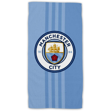 Manchester City Badetuch – Kinder Strandhandtuch aus 100 % Baumwolle