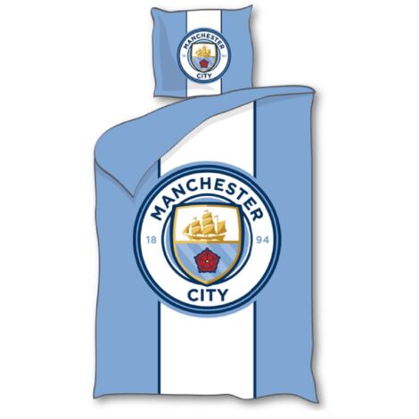 Manchester City Polyester Bettwäsche Bettbezug 140x200 cm & Kissenbezug 60x70 cm