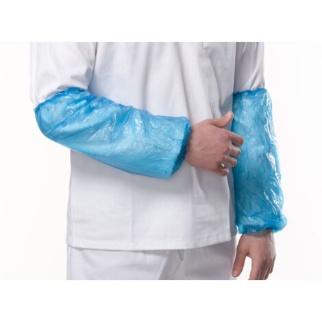 Manchette de protection Jetable RS PRO Vert, Polyéthylène, Protection contre les éclaboussures ( Prix pour Paquet de 100 )