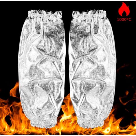 Manchette de Protection Thermique en Aluminium 1000°C pour Avant-Bras et Mains