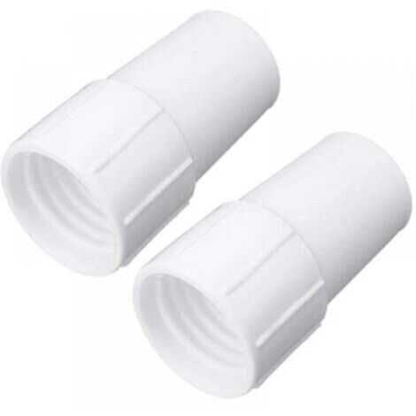 Manchettes d'aspiration pour piscine – 2 pièces, raccord universel 1,5 pouce en PVC renforcé pour tuyaux de nettoyage