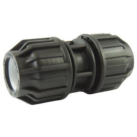 Manchon à compression polypropylène 25mm – Raccord pour installations eau potable – Pression max 16 bars – Joint torique inclus – Ezfitt