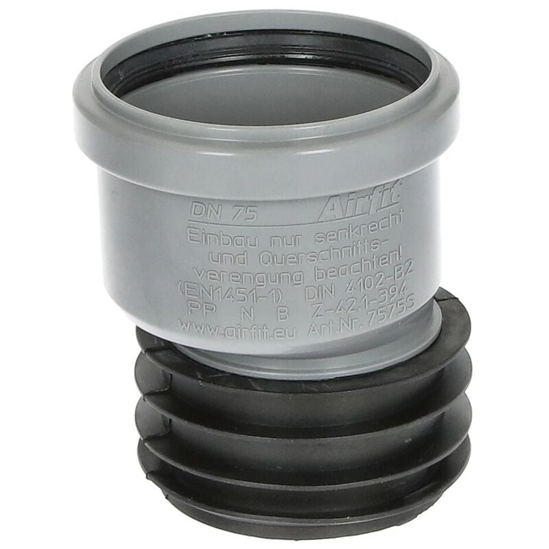 Airfit - Manchon enfichable Plus excentrique en pp, DN75 x 75