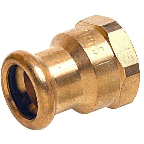 Manchon à sertir femelle 15x21, pour cuivre diamètre 22mm.