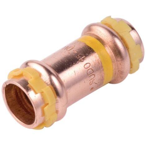 manchon à sertir - tube cuivre - femelle / femelle - 18 mm - comap sudopress gaz