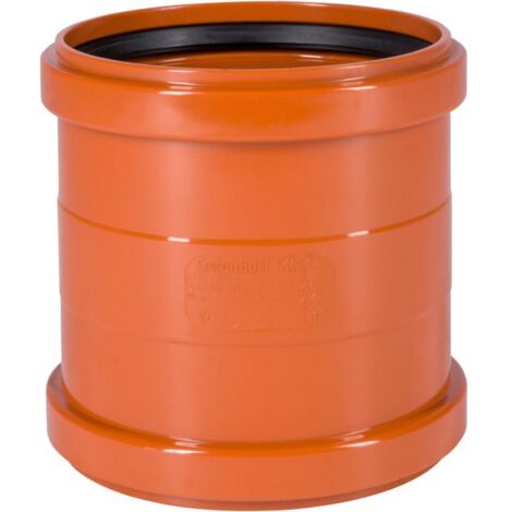 Manchon adaptable PVC 160mm – Raccord d'évacuation pour drainage de fluides agressifs – Norme DIN EN 1401 – Résistant aux racines et à l'usure – Stabilo-Sanitaer - 16153160000