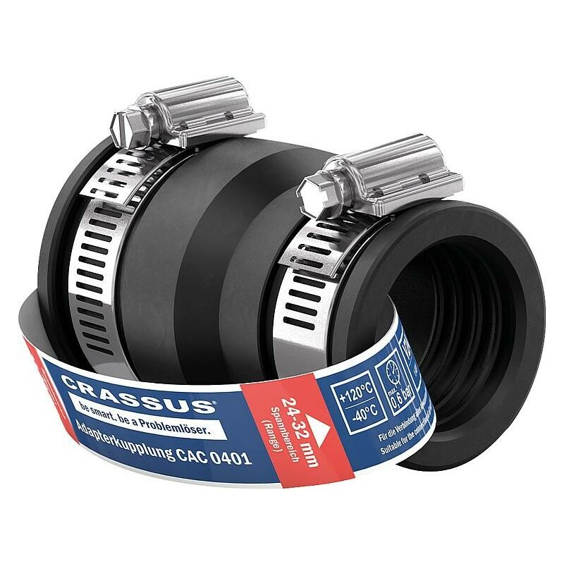 Banyo - Manchon adaptateur cac 0401 plage de serrage 32-40 x 24-32mm epdm, pn 0,6 bars