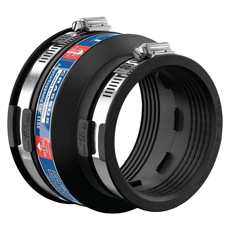 Banyo - Manchon adaptateur cac 1155 plage serrage 100-116 x 75-90mm epdm, pn 0,6 bars