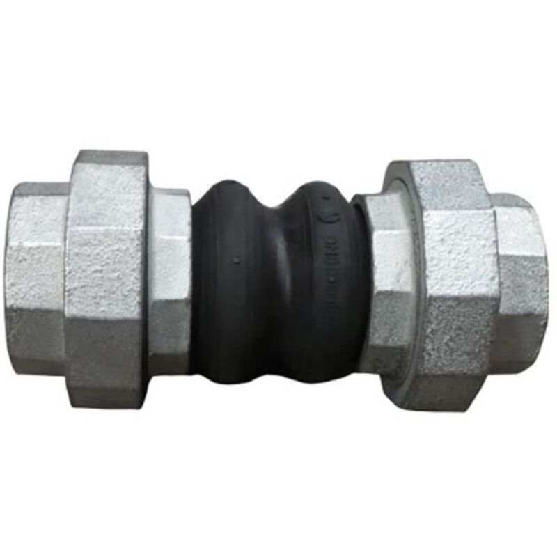 Compensateur de dilatation EPDM PN16 - A raccords-unions fonte 1/2" (15/21) - Sferaco