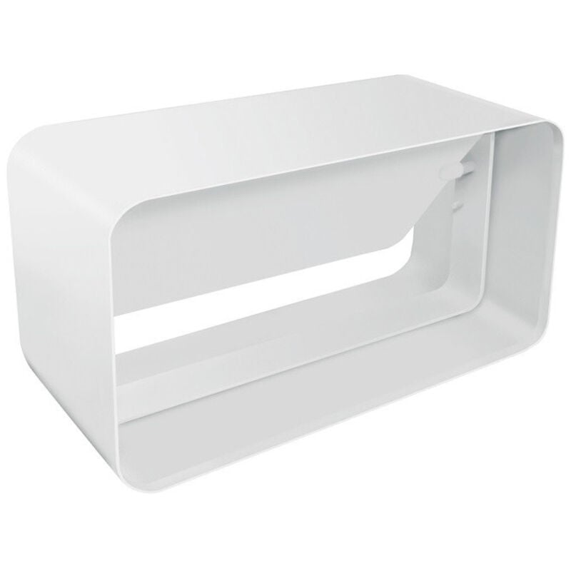 La Ventilazione - Manchon avec clapet anti-retour pour tube Ventilation rectangulaire 120 x 60 mm Blanc - First Plast