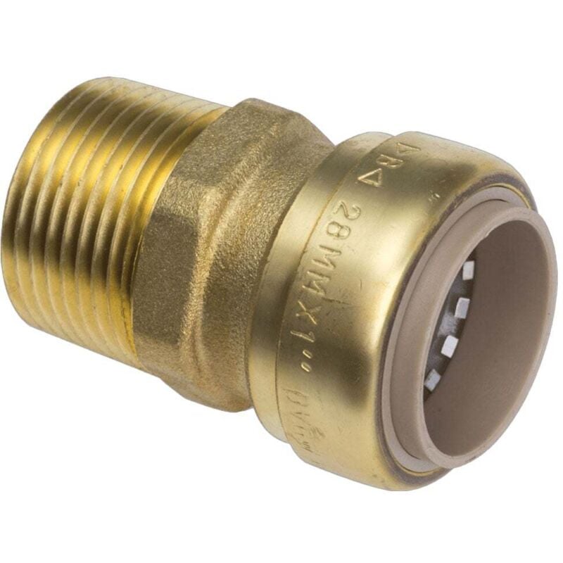 Manchon b Push Mâle Femelle à visser 1' (26/34) à clipser Ø28 Ibp Bänninger