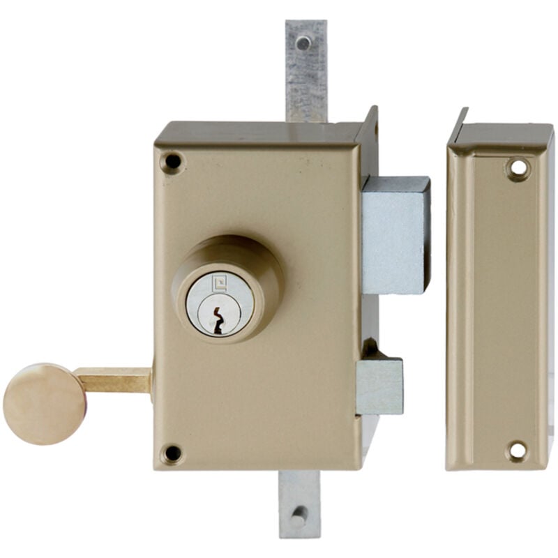 Serrure 3 points en applique MX4500 5 goupilles 5G verticale tirage droite cylindre de 45mm - heracles - MX-4510-5G-1