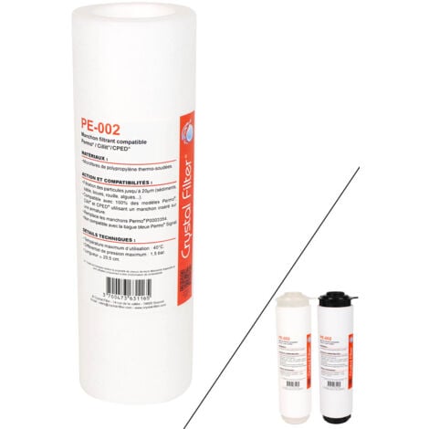 Manchon Crystal Filter® PE-002 compatible Permo Cristal 3 et 4 - 10' - P0003351