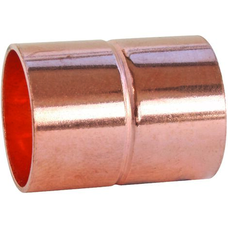Manchon cuivre à souder - Pour tube cuivre Ø28 - Sachet 2 pièces