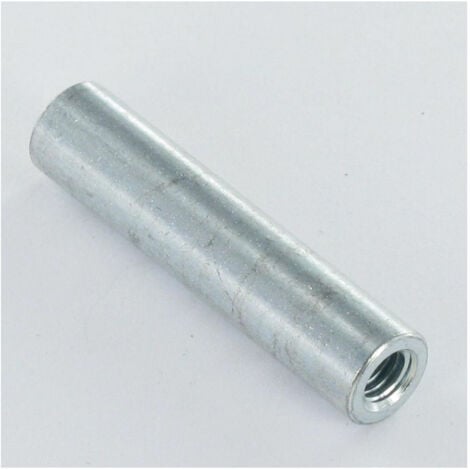 NONE Manchon Cylindrique M12X30 Diamètre Extèrieur 15 Acier zingué blanc-1 piece