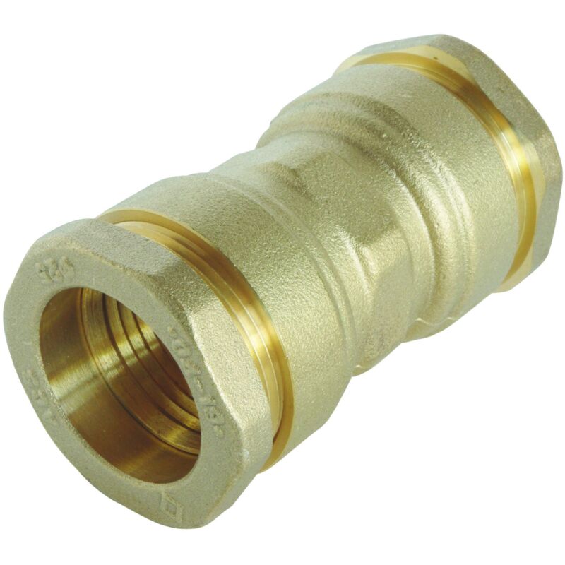 Manchon égal en laiton pour tube PE 25mm SUMO Pronorm