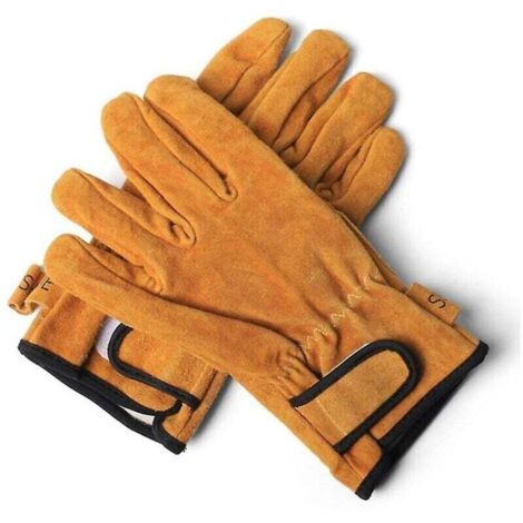 Manchon de protection de camping pour barbecue, gants ignifuges à isolation thermique, manchon en cuir résistant à l'usure