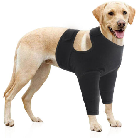 Manchon de protection Kuoser pour plaies à la cuisse chez le chien, combinaison de convalescence post-opératoire pour pattes arrière, manchon de récupération pour chiens mâles et femelles, body pour c