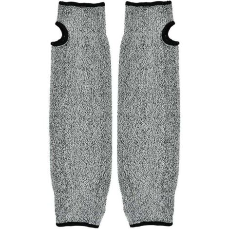 Manchon de protection pour bras, manchon pour bras de sécurité, Gants de travail à manches longues anti-abrasion résistant aux coupures HPPE pour jardin, cuisine et travaux agricoles (35cm)