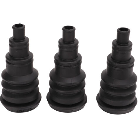 Manchon de Protection universel pour faisceau de cbles de 3/8 pouces à 1 pouce, 3 pièces, manchon de Protection pour harnais de démarrage de pare-feu en caoutchouc noir