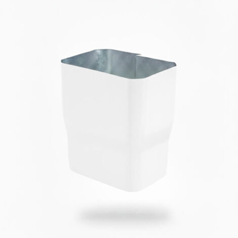 Aluhome – Manchon de raccordement aluminium 60x80 mm – Raccord pour gouttière – Résistant aux intempéries et à la corrosion – Installation rapide