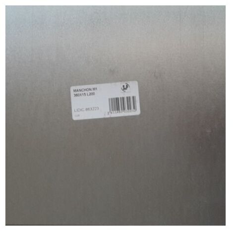 Manchon de réglage pour entrée d'air placée en maçonnerie D 360x15mm, long 200mm S&P (UNELVENT) 863223