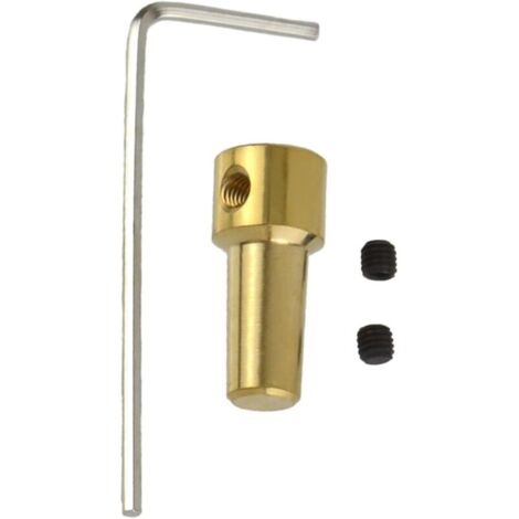 Manchon de serrage pratique de 3,17 mm en laiton pour arbre de moteur pour base JTO - Stabilité améliorée - Accessoire pour outil électrique résistant aux vibrations