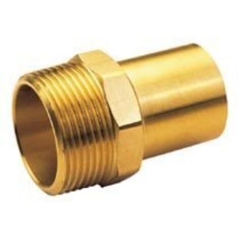 Manchon de transition, enfichable, avec filetage extérieur, 28x1 bronze B Press