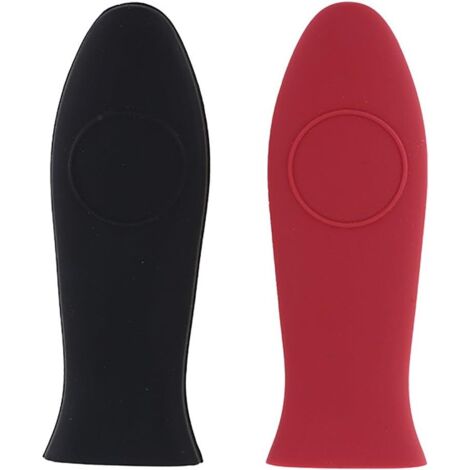 Manchon en Silicone pour Poêle Poignée Lot de 2 Poignée de Protection à Manche Résistante à la Chaleur Coque Anti-brlure Pour Casseroles, à Frire Et Plaques Chauffantes En Fonte, Poignées De Cuisine,