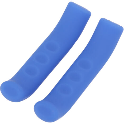 Manchon Ergonomique en Silicone pour Poignée de Frein de Vélo, Couvre Levier de Frein pour VTT et Vélo de Route, Bleu