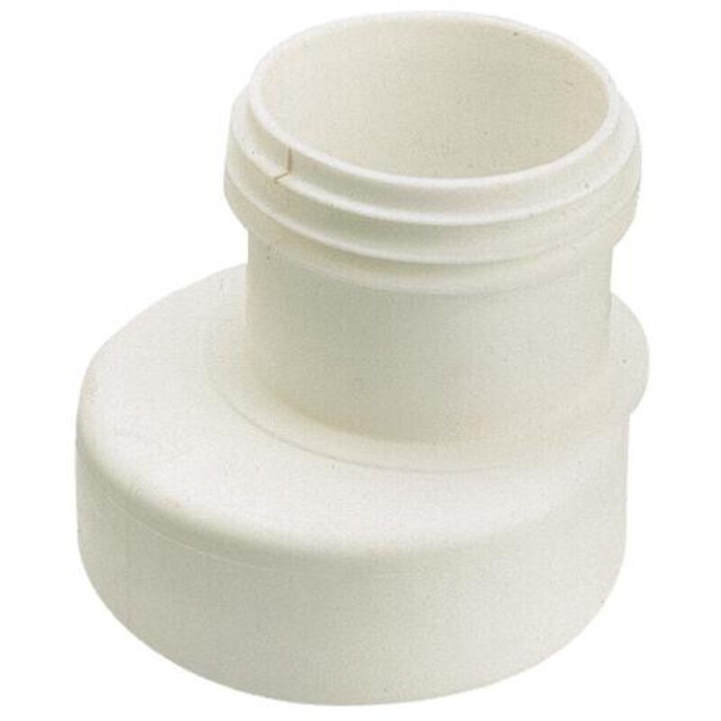 Sortie droite souple excentree plastique avec joint a levre