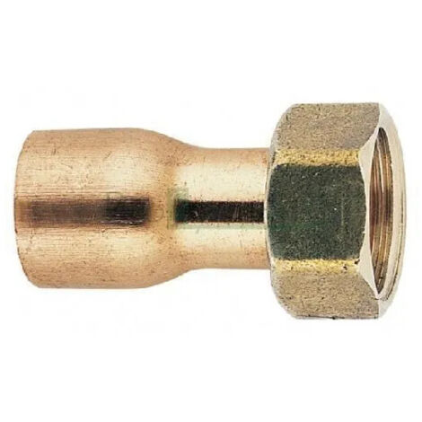 Manchon fer cuivre droit 2p f/douille cuivre+ joint 20x27 18