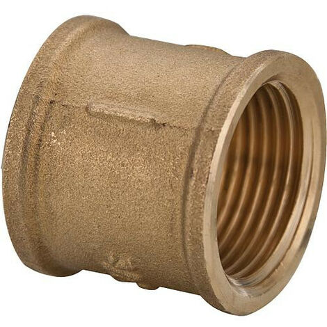 Manchon fileté en laiton 1/2" filet femxfem
