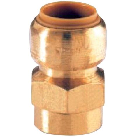 manchon instantané - tube cuivre - femelle 14 mm / femelle à visser 12 x 17 mm - comap tectite