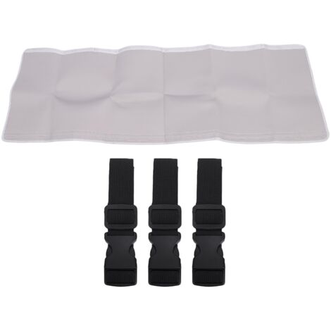 Manchon Isolant pour Tuyau de Climatiseur Portable Polyester - Couverture Isolée pour Tuyaux d'Évacuation 5 et 5,9 Pouces Gris - 1 Manchon + 3 Fixations