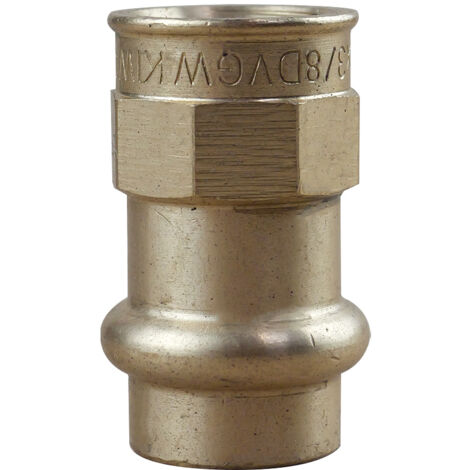 Manchon laiton à sertir et à visser - Femelle Femelle Ø15x3/8"(12/17)