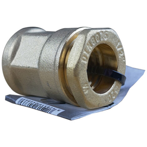 Manchon laiton droit PEHD Ø20 Femelle 3/4" (20/27) - ACS 16 Bar - Arco
