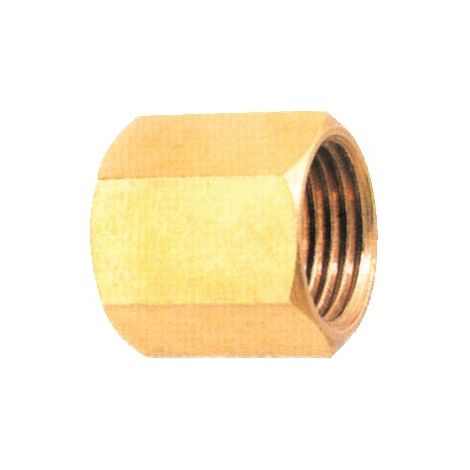 Manchon laiton égal brut sans butée FF 12X17