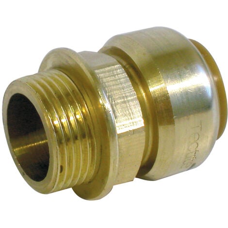 Manchon laiton instantané/à visser mâle - Diamètre : 22 - M3/4''
