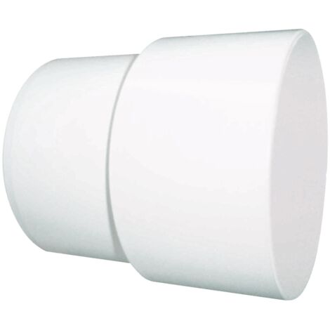 Manchon plastique blanc long 113mm, raccordement M93mm F100mm