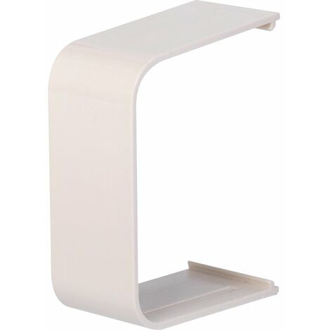 Ecolands – Manchon plastique rigide 80 mm – Blanc crème RAL 9001 – Finition esthétique durable pour goulottes – Applications spécifiques