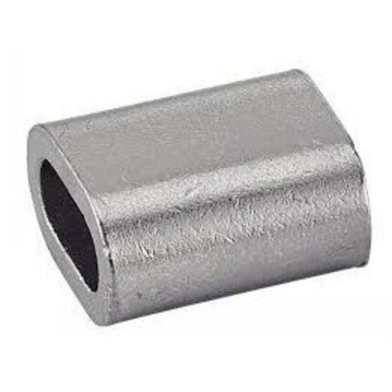 Manchon Pour Câble Diamètre 4 Cuivre Nickelé-20 pièces