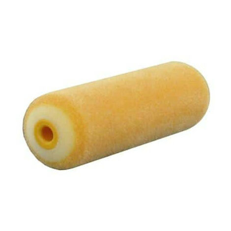 Manchon pour rouleau 110 mm – Mousse floquée orange – Épaisseur laine 4 mm pour finition lisse – Application laques et vernis
